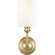 Leena Wall Sconce Wall Light in Vintage Brass